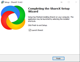 インストール完了画面