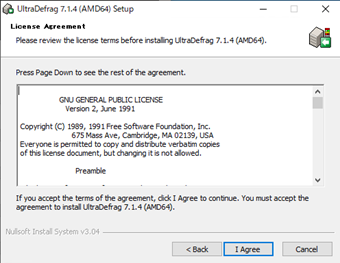 ライセンス画面の[I Agree]をクリック
