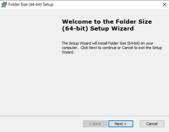 セットアップウィザードの[Next]をクリック