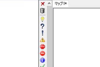 ノードを選択した状態でマーカーをクリック