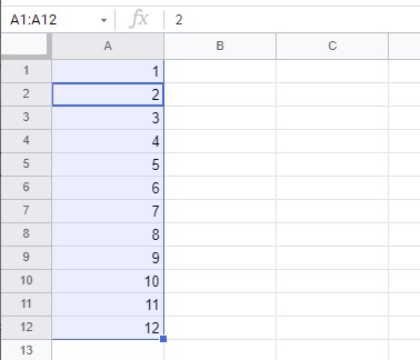 連番を振ることができた