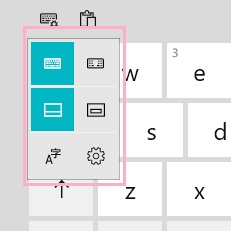 キーボードレイアウトのタイプ選択画面