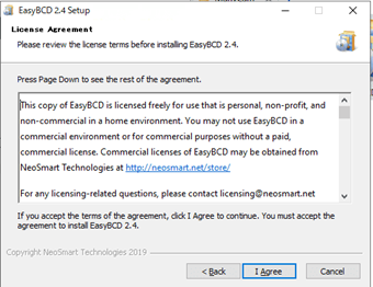 [I Agree]をクリック