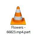ダウンロードは完了しているPARTファイル