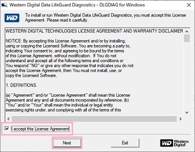 「I accept this License Agreement」のチェックボックスをオン→「Next」をクリック