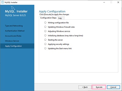 「Execute」をクリック