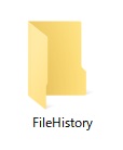 FileHistoryフォルダのアイコン