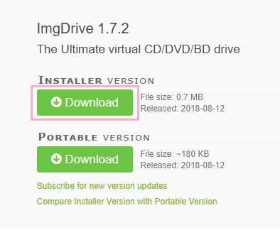 「Download」ボタンをクリック