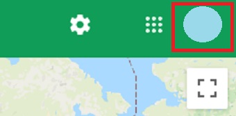 右上のアイコンをクリック