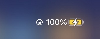 『低電力モード』の電池残量表示