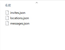 ダウンロードフォルダの中身