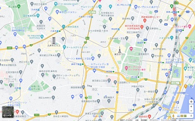 通常のグーグルマップ