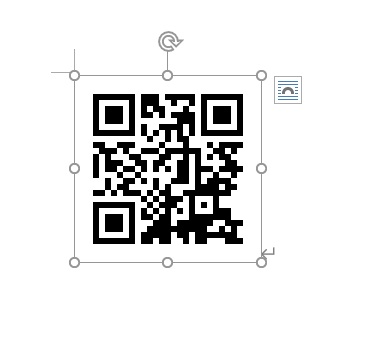 Wordに挿入されたQRコード