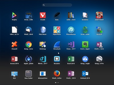 「PaperPlane Smart Launch」を導入した画面