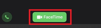 『FaceTime』をタップ