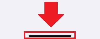 画面下に表示されているホームバー