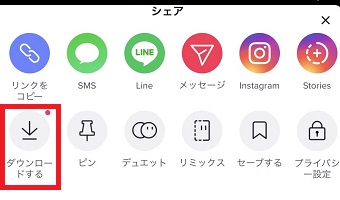 『ダウンロードする』をタップ