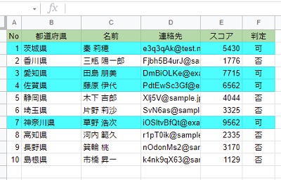 スプレッドシート
