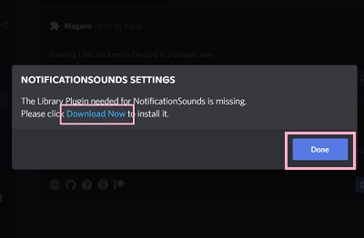 「Download Now」をクリック→「Done」ボタンをクリック