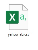 「yahoo_ab.csv」ファイルアイコン