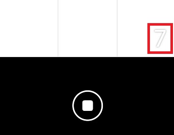 カウントダウンが表示される
