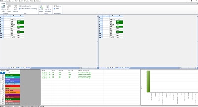 ウィンドウの左上と右上にそれぞれのファイルが表示されている