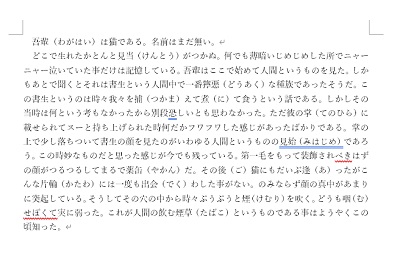 字下げが行われた