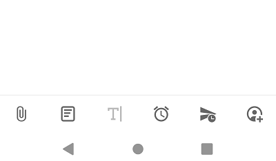 メール画面メニュー