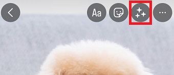 キラキラマークをタップ