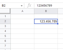 数値がカンマ区切りで表示されるようになった