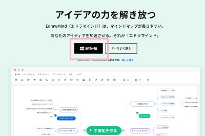 「無料体験」ボタンをクリック