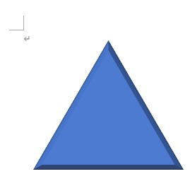 三角形が立体になった