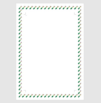 外枠は線だけではなく用意された絵柄を適用することも可能