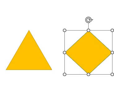 右側の図形をクリックして「色の塗りつぶし」のアイコンをクリック
