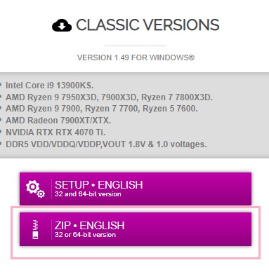 「ZIP・ENGLISH」ボタンをクリック