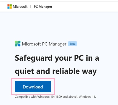 「Download」ボタンをクリック