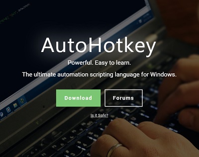 「AutoHotkey」ダウンロード画面