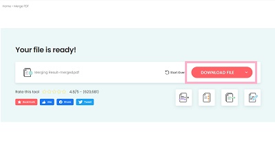 「DOWNLOAD FILE」ボタンをクリック
