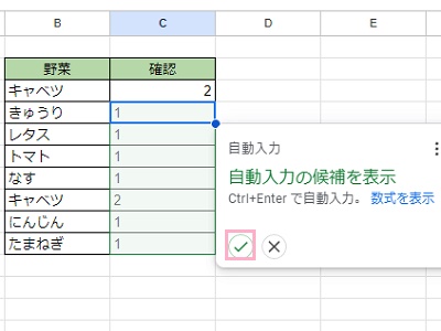 重複しているデータのカウントが行われた