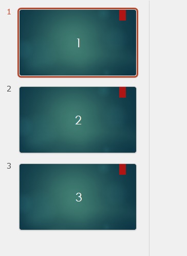入れ替えたいスライドをドラッグして配置したい場所にドロップする