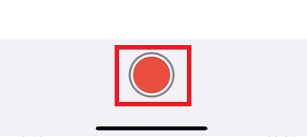 下の丸をタップ