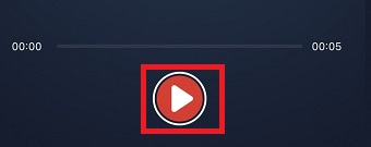 再生ボタンをタップ