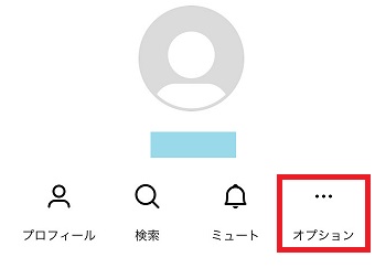 「オプション」をタップ