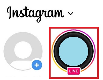 「LIVE」と表示されているアイコンをタップ