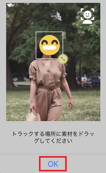 「OK」をタップ