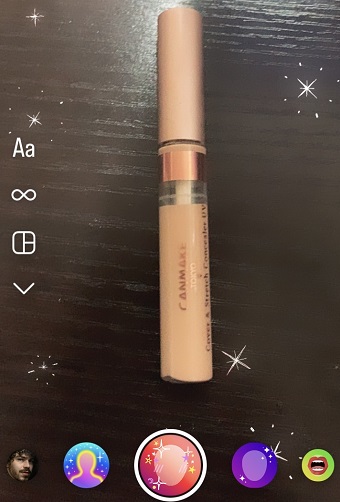 画面全体がキラキラになった