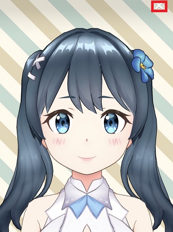 右上の「×」をタップ