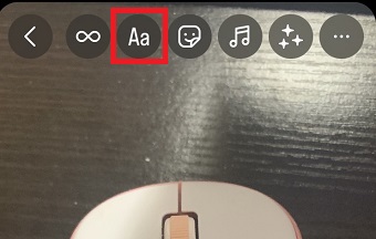 「Aa」をタップ
