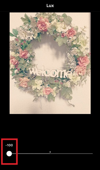 -100にすると全体がぼんやりして薄くなった印象になる
