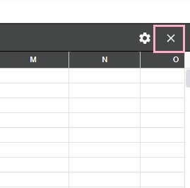 「閉じる」ボタンをクリック